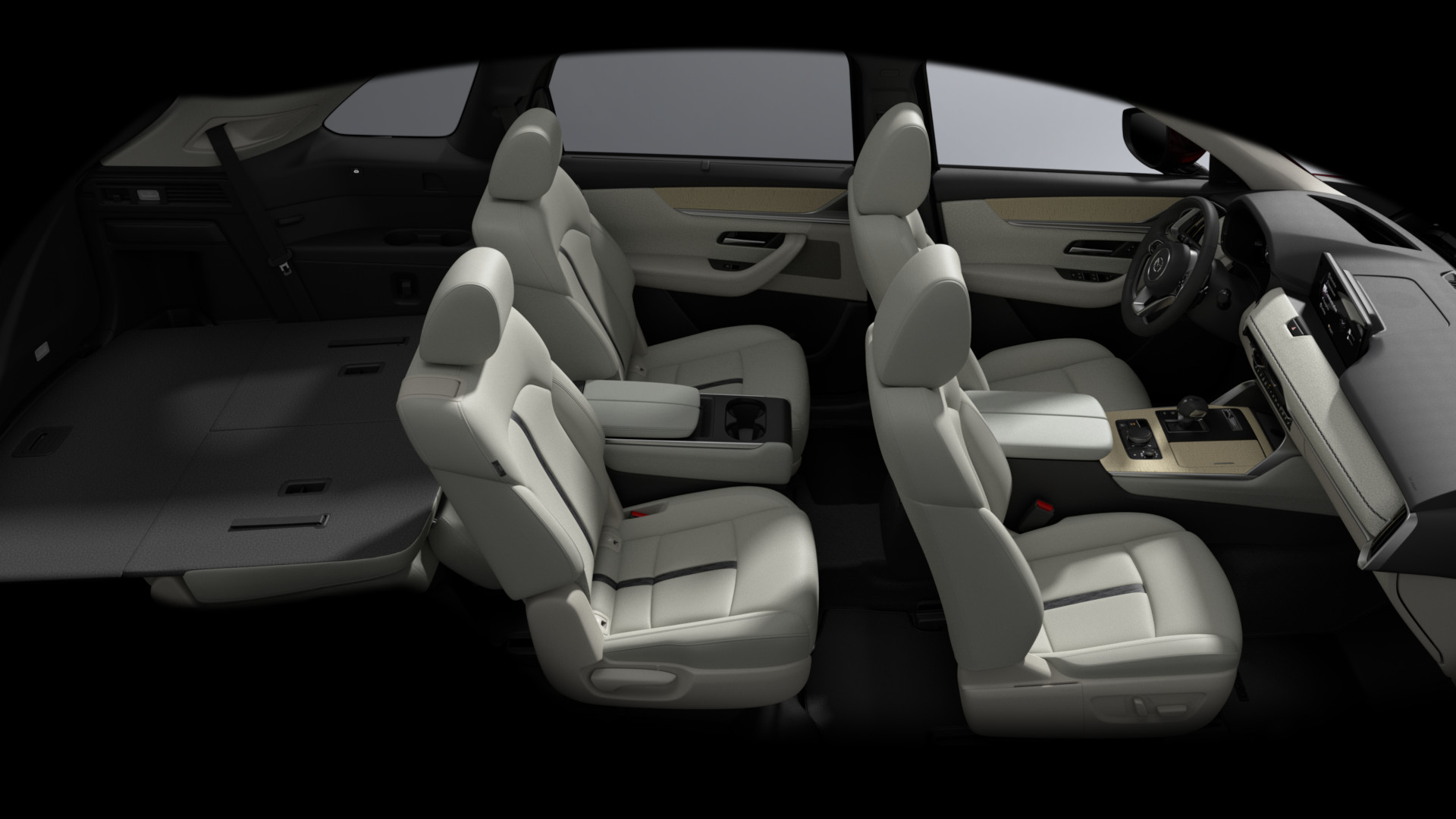Mazda CX 90 Interior Seatarrangefolded1